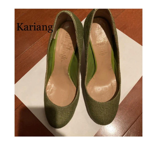 kariang(カリアング)のカリアング  抹茶色　サンダル レディースの靴/シューズ(ハイヒール/パンプス)の商品写真