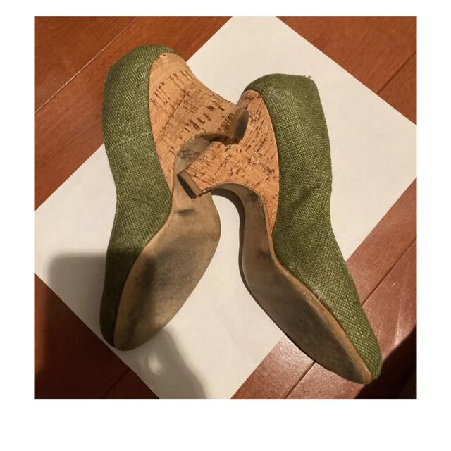 kariang(カリアング)のカリアング  抹茶色　サンダル レディースの靴/シューズ(ハイヒール/パンプス)の商品写真
