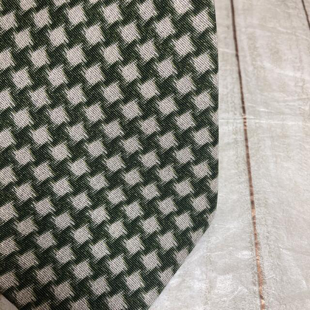 Armani(アルマーニ)のARMANI アルマーニ ワイド ネクタイ グリーン ひし形 イタリア シルク メンズのファッション小物(ネクタイ)の商品写真
