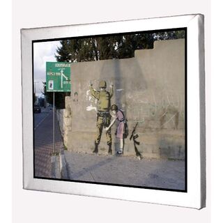 CBS027-バンクシー Banksy キャンバスアート 模写(ボードキャンバス)