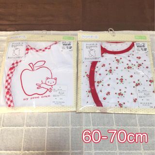 ユニクロ(UNIQLO)のロンパース＊ 60-70cm 女の子 2枚セット♡(ロンパース)