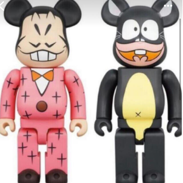 MEDICOM TOY(メディコムトイ)の2体セット BE@RBRICK ウナギイヌ 400％ イヤミ 400％ エンタメ/ホビーのフィギュア(その他)の商品写真