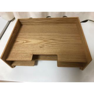 ムジルシリョウヒン(MUJI (無印良品))の無印良品　木製書類整理トレー(オフィス収納)