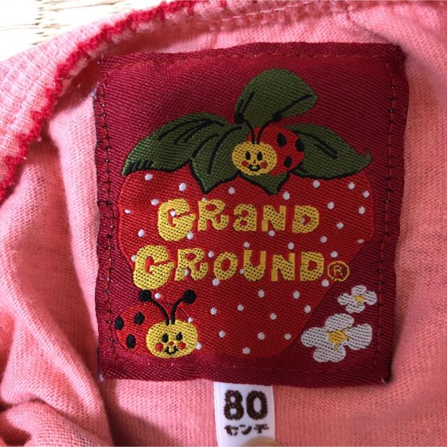 GrandGround(グラグラ)のグラグラ ロンパース 80 キッズ/ベビー/マタニティのベビー服(~85cm)(ロンパース)の商品写真