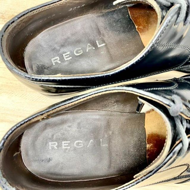 REGAL - 【メンズブランド革靴】REGAL 25.0cm 人気ストレートチップ 黒シューズの通販 by 第三希望's shop アウトレット｜ リーガルならラクマ