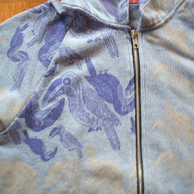 H.P.FRANCE(アッシュペーフランス)のJuana de arco 　ホォアナデアルコ パーカー  ブルー系 レディースのジャケット/アウター(ブルゾン)の商品写真