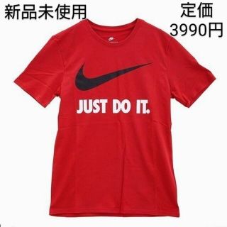 ナイキ(NIKE)の【新品未使用】NIKE★ナイキ スウッシュTシャツ 赤 just do it(Tシャツ/カットソー(半袖/袖なし))