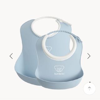 ベビービョルン(BABYBJORN)の【新品未使用】BABYBJORN(ベビービョルン)フィーディングスタイセットBL(お食事エプロン)