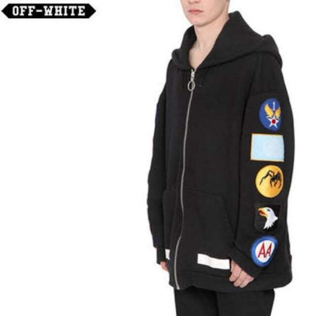 Off-white 16AW　ワッペンジップパーカー