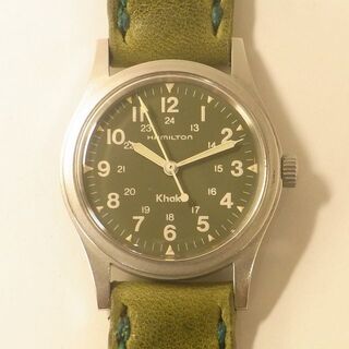 ハミルトン(Hamilton)の美品 稼働品 HAMILTON カーキ フィールド メカニカル 手巻き 腕時計(腕時計(アナログ))
