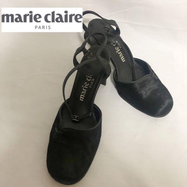 Marie Claire(マリクレール)のマリクレール　marie claire　ミュール　パンプス　ヒール　ブラック レディースの靴/シューズ(ハイヒール/パンプス)の商品写真