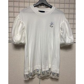 ドゥロワー(Drawer)のシモーネロシャ　simone rosha Tシャツ　ブラウス　チュールブラウス(シャツ/ブラウス(半袖/袖なし))