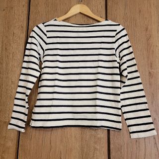 ユニクロ(UNIQLO)の【6/5まで出品】ユニクロ ストライプ ボートネック Tシャツ カットソー(カットソー(長袖/七分))