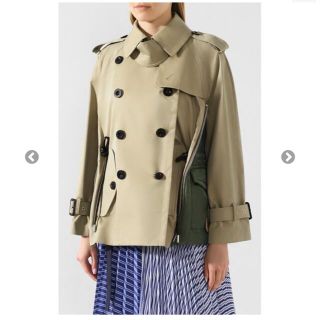 サカイ(sacai)のsacai  サカイ　トレンチ　新品 ショートトレンチ ドッキング コート(トレンチコート)