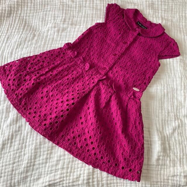 BeBe(ベベ)のBeBe 半袖ワンピース 110 キッズ/ベビー/マタニティのキッズ服女の子用(90cm~)(ワンピース)の商品写真