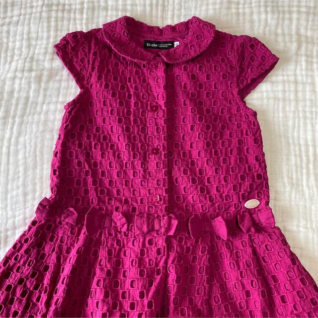 BeBe(ベベ)のBeBe 半袖ワンピース 110 キッズ/ベビー/マタニティのキッズ服女の子用(90cm~)(ワンピース)の商品写真