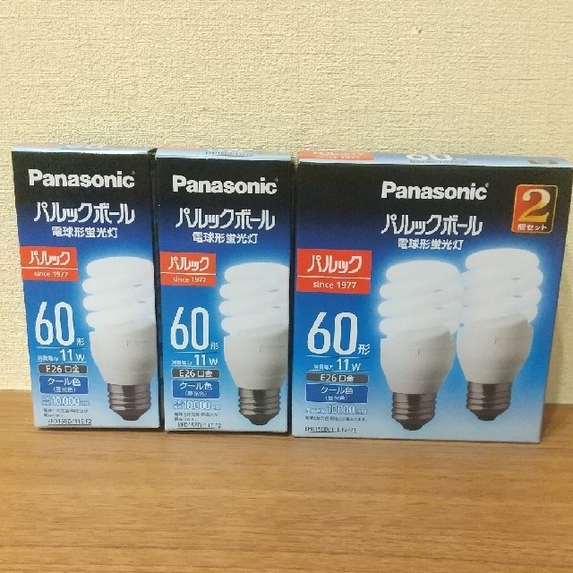 Panasonic パルックボール 60形 E26口金の通販 by よっしー's shop｜ラクマ