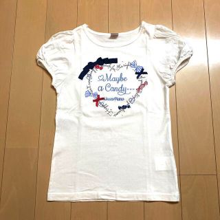 メゾピアノジュニア(mezzo piano junior)のメゾピアノ Jr 140【極美品】♡リボン♡(Tシャツ/カットソー)