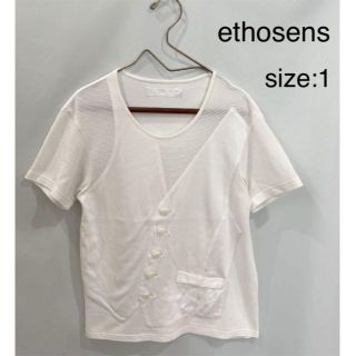 【希少】 エトセンス ETHOSENS Tシャツ メッシュ ベスト風 日本製 1(シャツ)