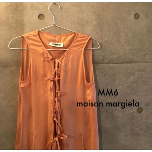 MM6 martin margiela マルジェラ ブラウス ピンク　リボン