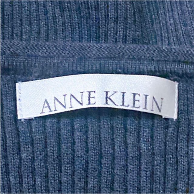 ANNE KLEIN(アンクライン)の【美品】アンクライン　カーディガン　M グレー レディースのトップス(カーディガン)の商品写真