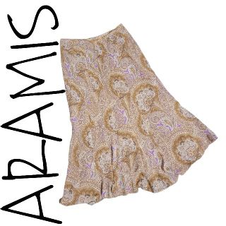 アラミス(Aramis)の【日本製】ARAMIS ペイズリー柄 総柄 ロングスカート(ロングスカート)