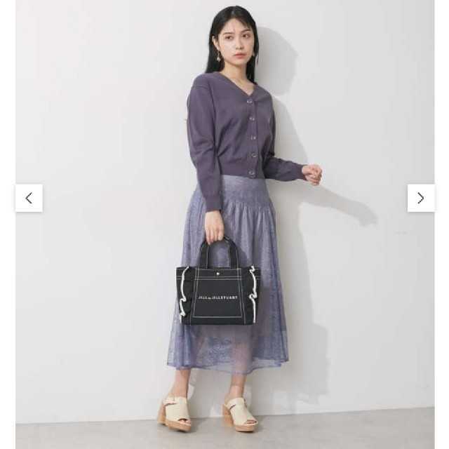 JILL by JILLSTUART(ジルバイジルスチュアート)のJILLbyJILLSTUART フリルキャンバストート(小) レディースのバッグ(トートバッグ)の商品写真