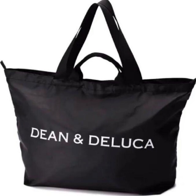 DEAN & DELUCA(ディーンアンドデルーカ)のDEAN&DELUCA パッカブルトートバッグ ブラック　ディーン&デルーカ レディースのバッグ(トートバッグ)の商品写真