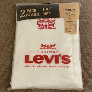 リーバイス(Levi's)の新品 リーバイス 2PACK CREW NECK Tシャツ ホワイト L(Tシャツ/カットソー(半袖/袖なし))