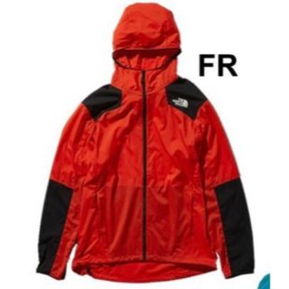 ザノースフェイス(THE NORTH FACE)のノースフェイス エニータイムウインドフーディ レッド Sサイズ ランニング 新品(マウンテンパーカー)