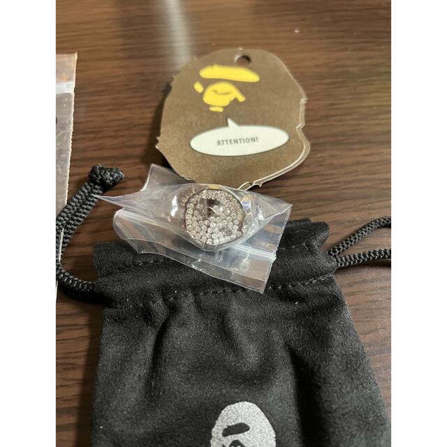 A BATHING APE(アベイシングエイプ)の送料込☆20号☆エイプ☆スワロフスキー猿顔リング(シルバー)☆APE☆BAPE メンズのアクセサリー(リング(指輪))の商品写真