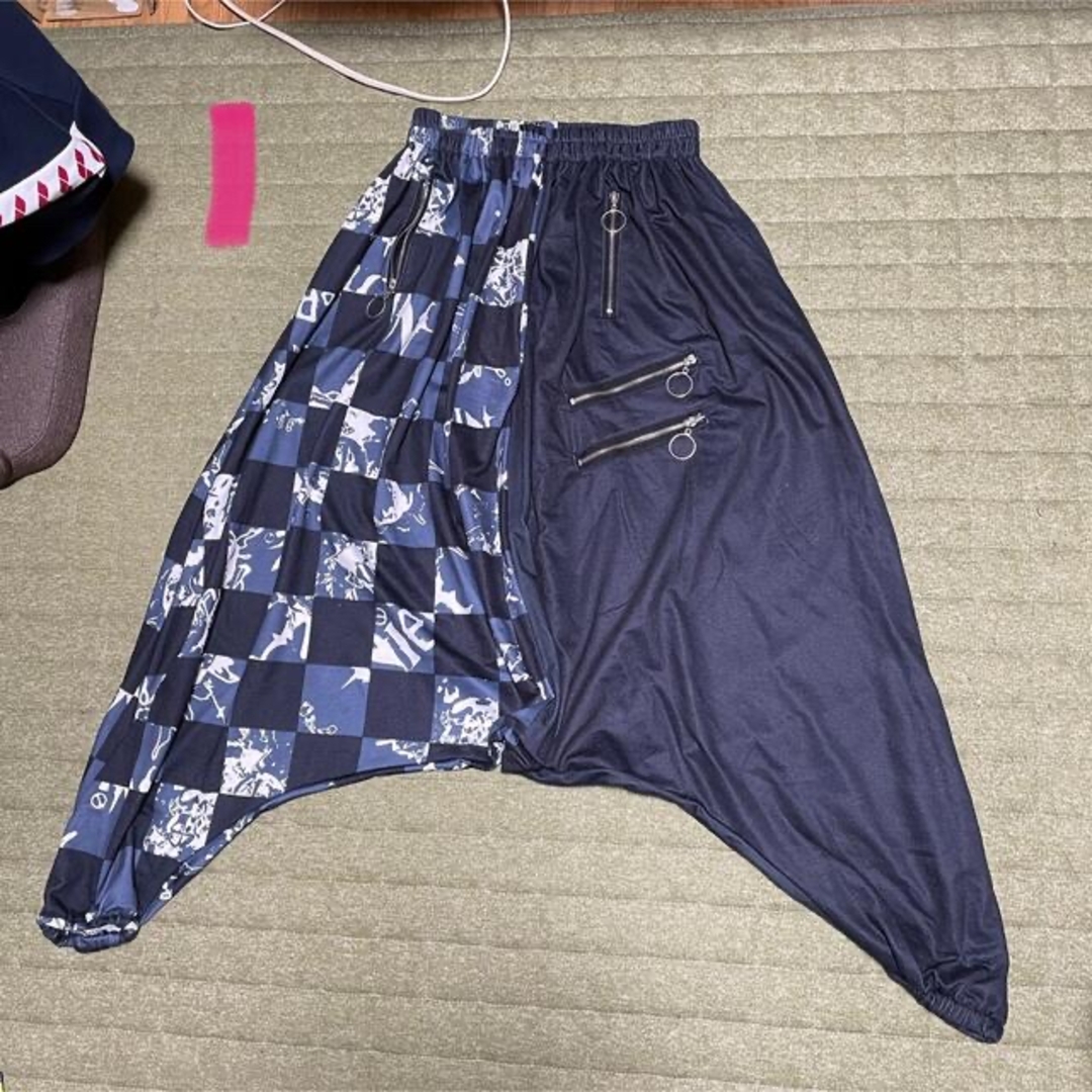 NieR Clothing(ニーアクロージング)のNieR SARROUEL PANTS [4ZIP CHECK BEART]① レディースのパンツ(サルエルパンツ)の商品写真