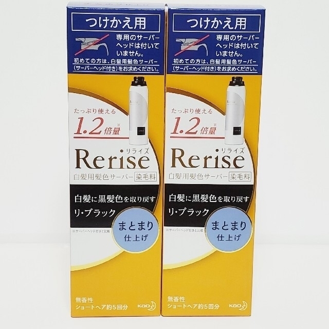 ⭐2本⭐ リライズ 白髪用髪色サーバー リ・ブラック まとまり仕上げ つけかえ用