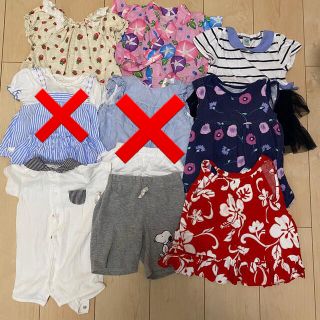 女の子　夏服まとめ売り　60〜70サイズ(ロンパース)