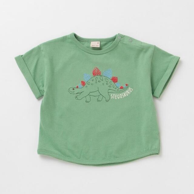 petit main(プティマイン)のプティマイン　恐竜　半袖Tシャツ キッズ/ベビー/マタニティのベビー服(~85cm)(Ｔシャツ)の商品写真