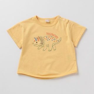 プティマイン(petit main)のプティマイン　恐竜　半袖Tシャツ(Ｔシャツ)