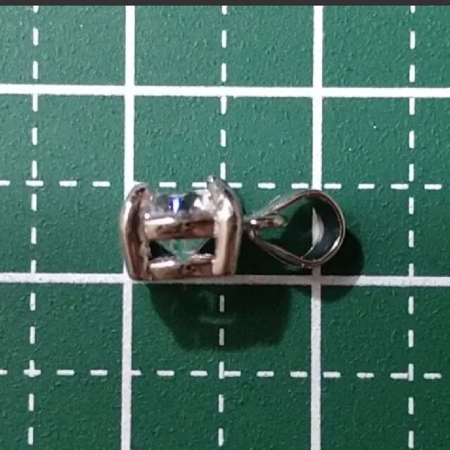 S キュービックジルコニアのネックレストップ ハンドメイドのアクセサリー(ネックレス)の商品写真