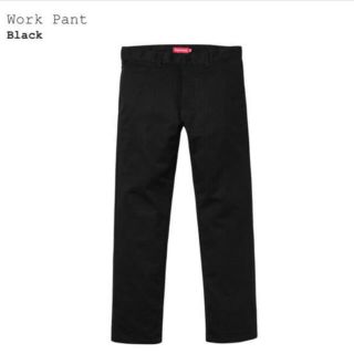 シュプリーム(Supreme)のsupreme work pant チノパン ワークパンツ 30 黒 スケート(ワークパンツ/カーゴパンツ)