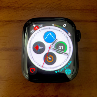 アップルウォッチ(Apple Watch)のApple Watch Series 7 41mmスペースブラックチタニウム(腕時計(デジタル))