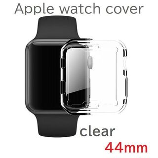 Apple watch アップルウオッチ 保護カバー シリコン 44ｍｍ クリア(その他)