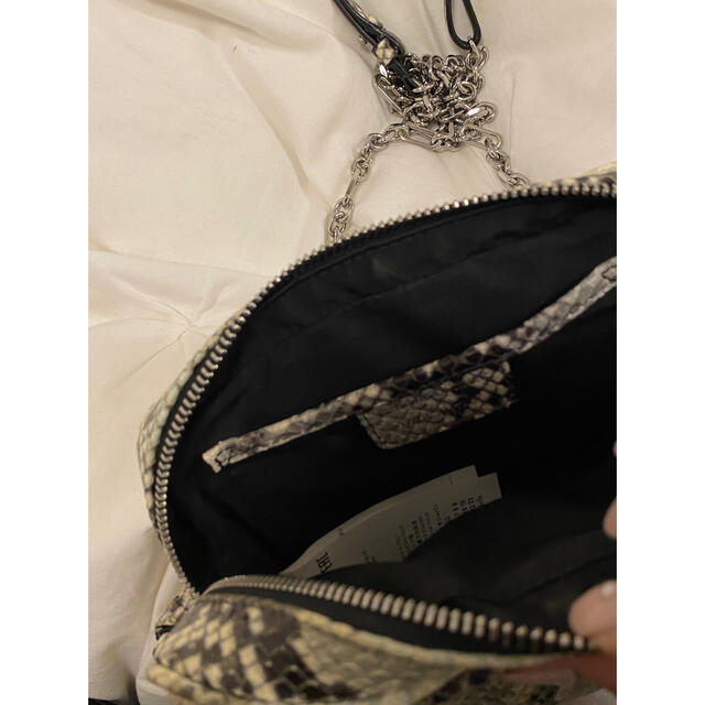 maison margiela python chain bag