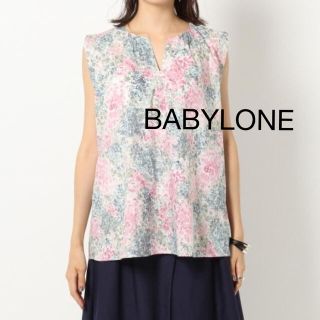 バビロン(BABYLONE)のBABYLONE リバティノースリーブブラウス(シャツ/ブラウス(半袖/袖なし))