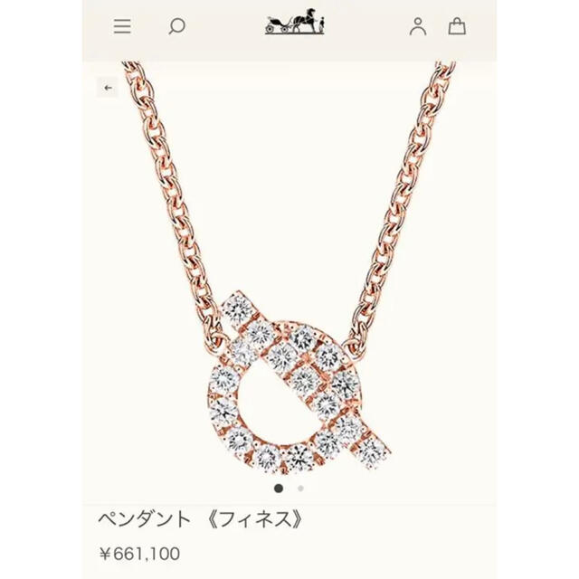 Hermes(エルメス)のエルメス　ペンダント　フィネス レディースのアクセサリー(ネックレス)の商品写真