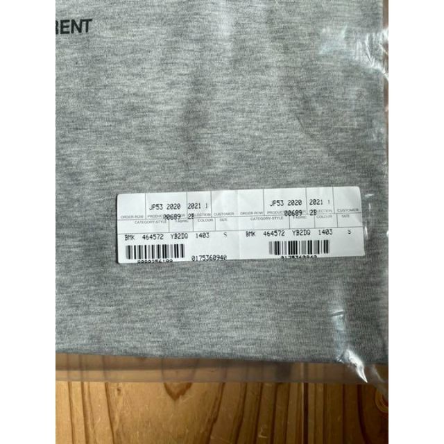 Saint Laurent サンローラン コットン ロゴ Tシャツ Sサイズ recamin.cl