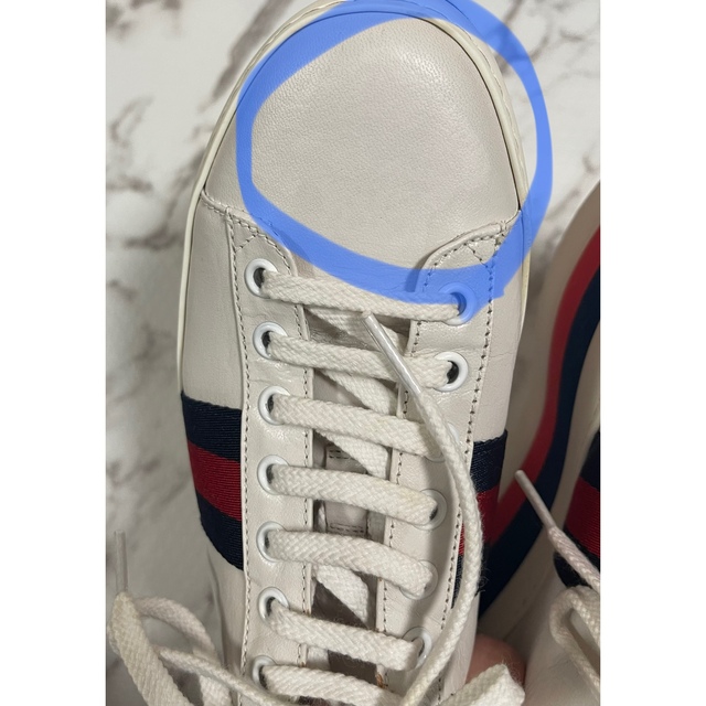 GUCCI プラットフォーム 厚底 スニーカーシェリーライン GUCCI プラットフォーム 厚底 スニーカーシェリーライン