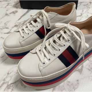 グッチ(Gucci)のGUCCI プラットフォーム 厚底 スニーカーシェリーライン(スニーカー)