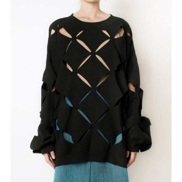 LE CIEL BLEU(ルシェルブルー)のアイレネ　Diamond Slit Knit レディースのトップス(ニット/セーター)の商品写真