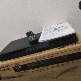 SHARP - SHARP AQUOS ブルーレイレコーダー 1TB BD-NW1100の通販|ラクマ