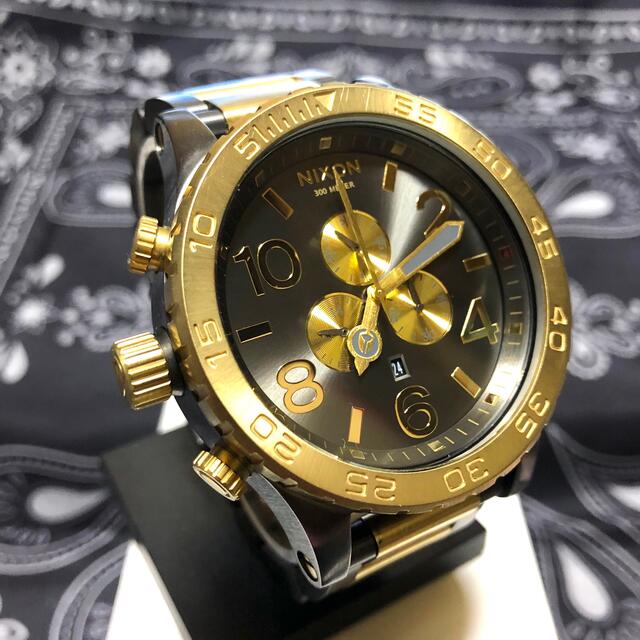 西日本産 NIXON ニクソン腕時計51-30 Chrono BLACK/GOLD - 通販 - www