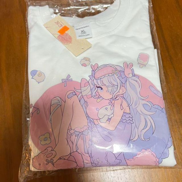 夢かわいい　長袖　女の子プリント　原宿系　ｔシャツ レディースのトップス(Tシャツ(長袖/七分))の商品写真